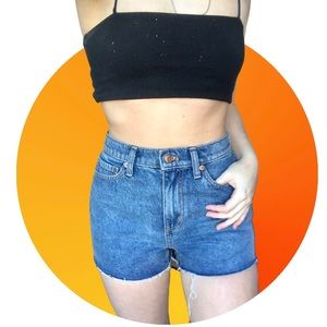 Victoria’s Secret High Waisted Cut Off Jean Shorts